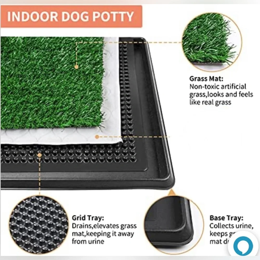 Dog Potty Grass Indoor/Outdoor Artificial Grass Patch 20width x 30length